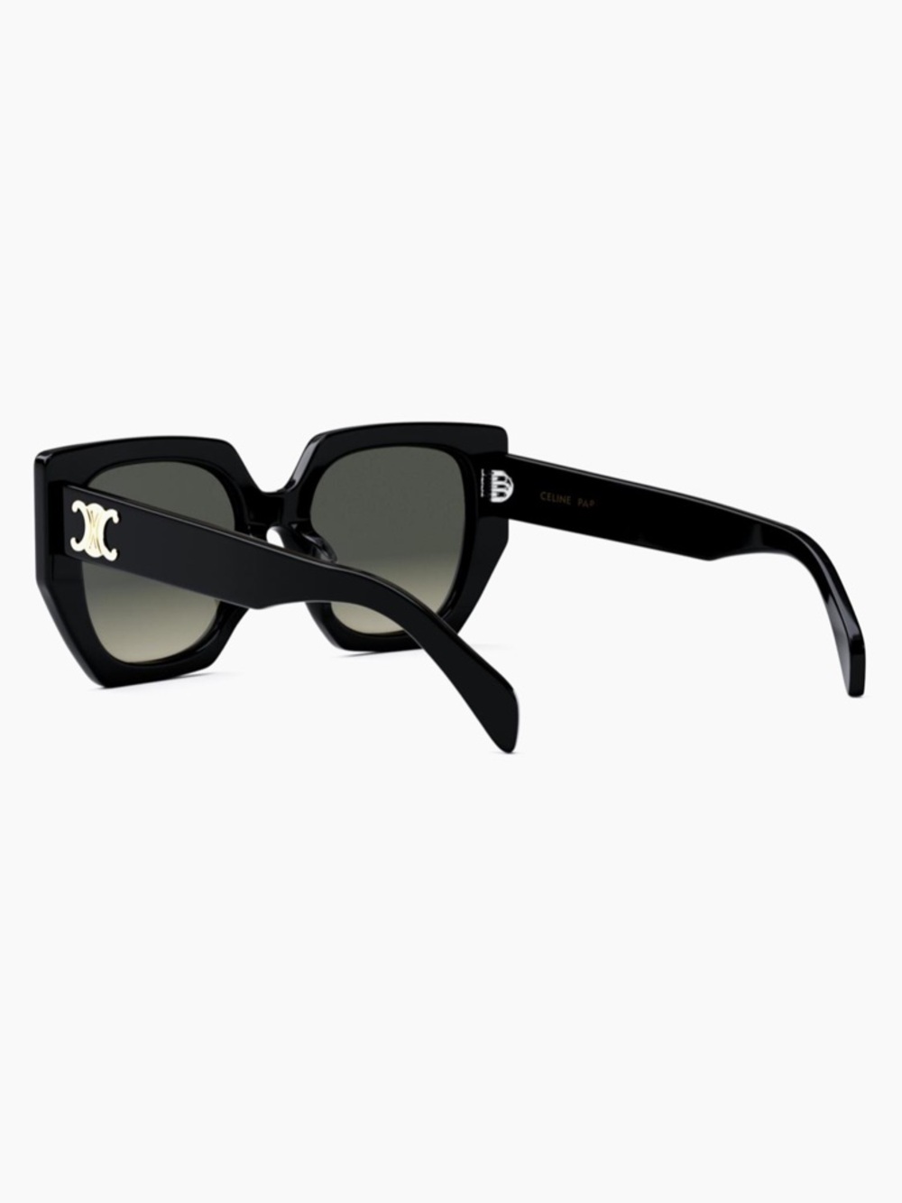 Celine Black Oversized Cat Eye Sunglasses - Picture 2 of 7